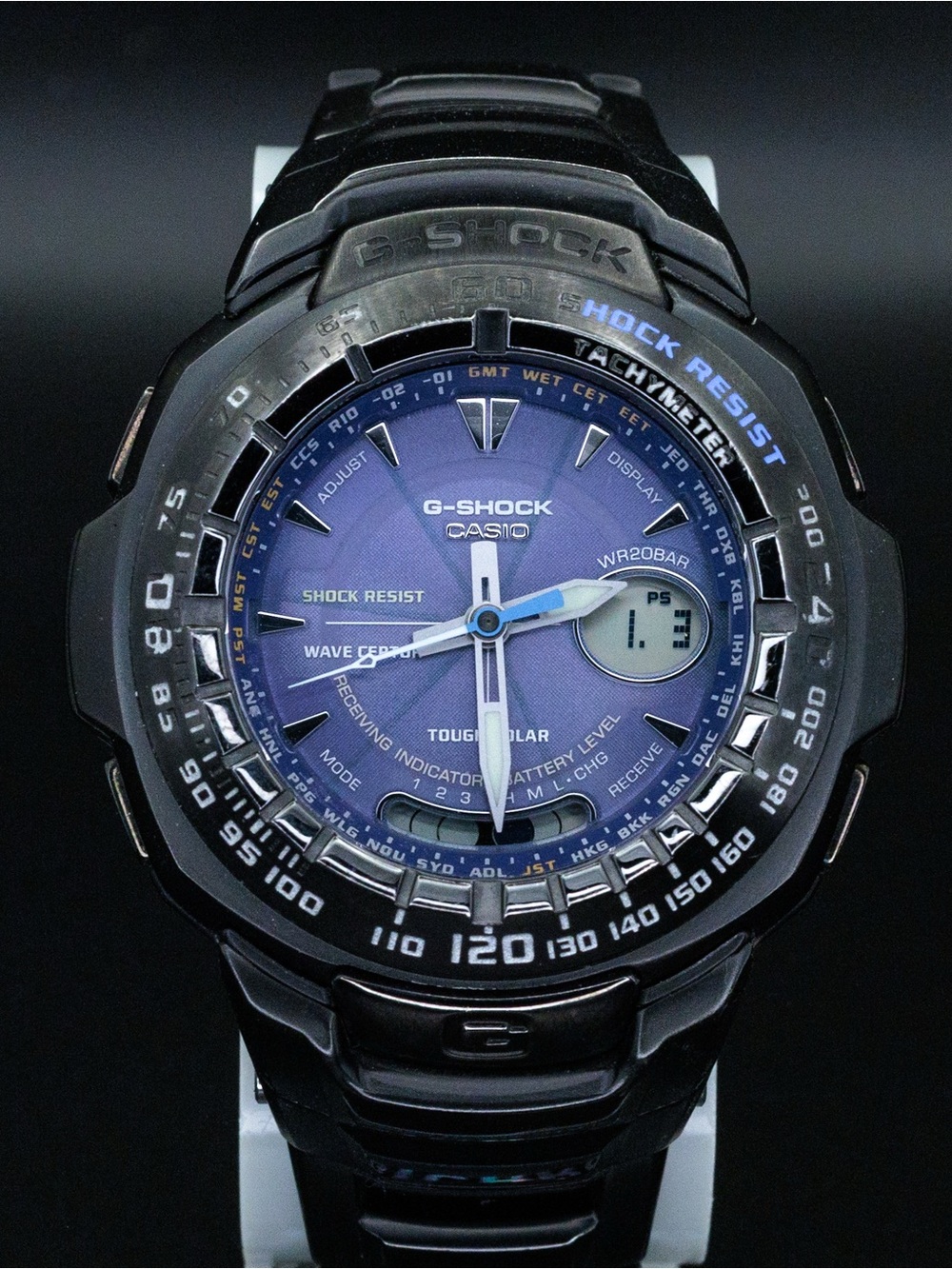 Casio G-Shock Rare GW-1600BJ Vintage 46mm Solar Wave JDM Import Watch